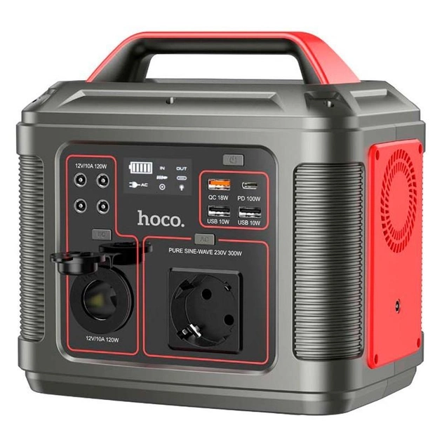 Портативна зарядна станція Hoco DB28 80000mAh (300W) Серо-червона Вінниця - фото 2