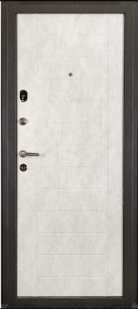 Дверь входная Даримаг Торонто Антик серебро / ПВХ Белый 860х2050 мм Киев