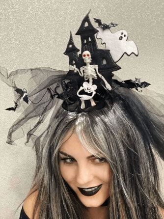 Капелюшок карнавальний Будиночок з привидами Halloween синтетична тканина Київ