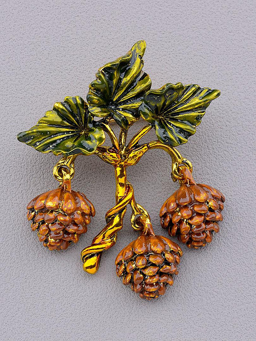 Брошь для одежды стильная Шишечки Киев - изображение 1