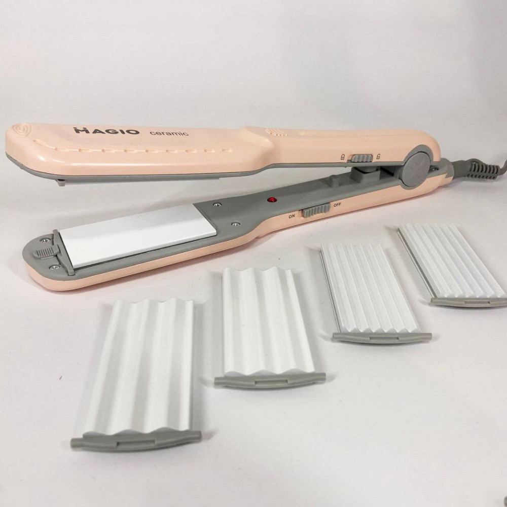 Электрический выпрямитель для гладких волос MAGIO, Плойка-выпрямитель, Гофре плойка утюжок для волос HA-48 Львов - изображение 9