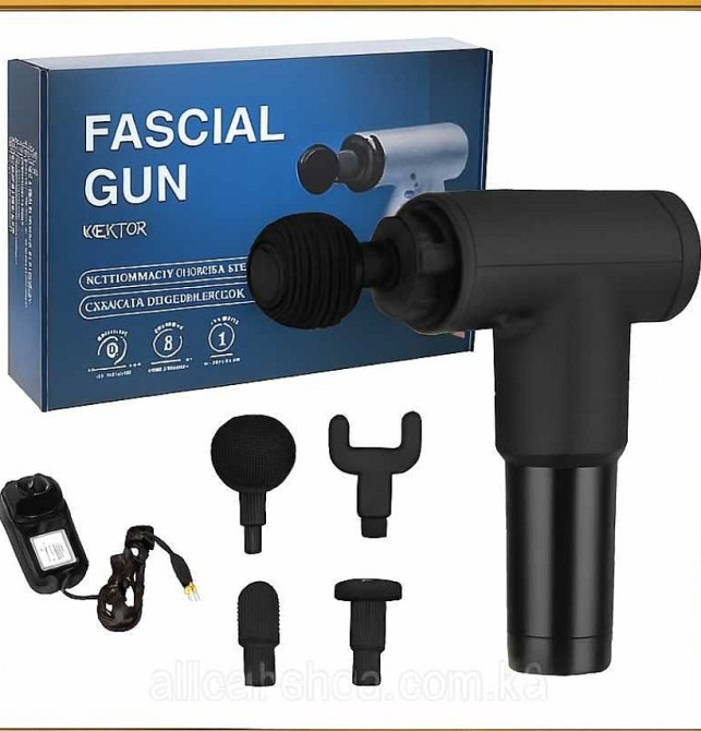 Ударний масажер пістолет Fascial Gun перкусійний акумуляторний Ручной. Харків - фото 6