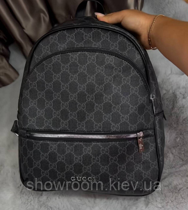 Жіночий зручний брендовий рюкзак GG (6602) Київ - фото 2