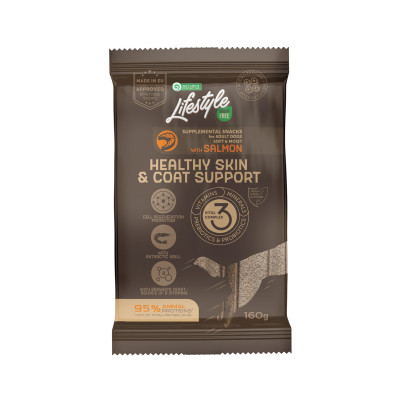 Ласощі для собак Nature's Protection Lifestyle Grain Free Salmon Healthy Skin &amp; Coat Support 160 г (KIKNPLS47206) Вінниця - фото 1