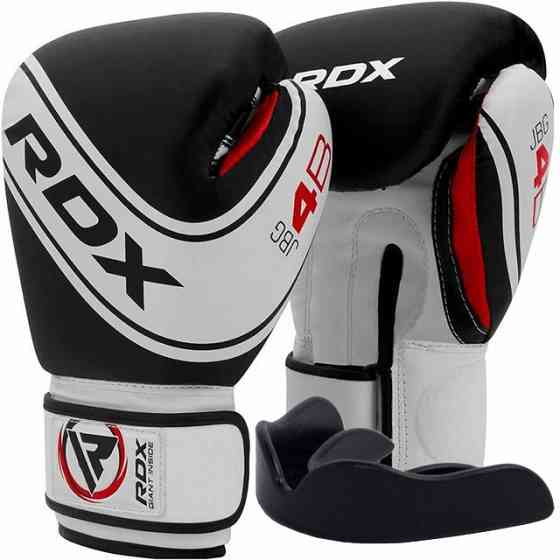 Боксерські рукавиці RDX 4B Robo Kids White/Black 6 унцій (капа в комплекті) Кам'янське