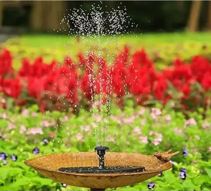 Садовий фонтан на сонячній батареї, 6 насадок 2,5вт 180мм Київ - фото 3