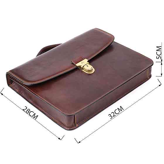 Чоловічий портфель з натуральної шкіри Tony Perotti 20896_1 (8091 moro) Коричневий Київ