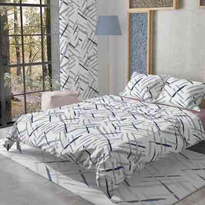 Постельное белье Home Line Фланель (сине-белый) семейный (182768) Винница