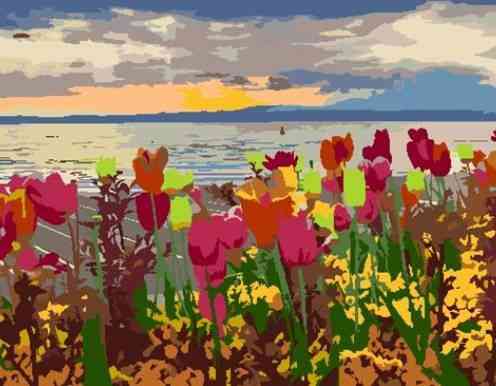 Картина за номерами „Пейзаж 5.99“ 35×45см ROSA START Київ
