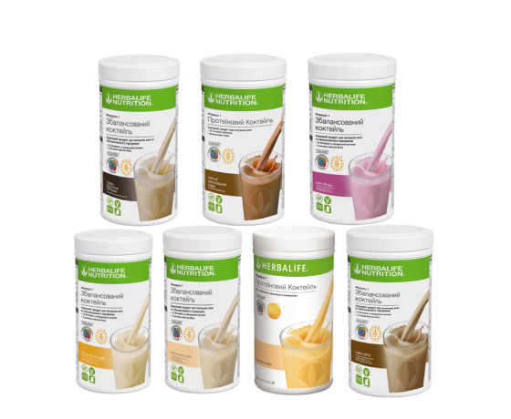 Коктейль Гербалайф 2шт Смаки на вибір  Набір збалансований протеїновий коктейль  Коктейлі для схуднення  Гербалайф Дніпро