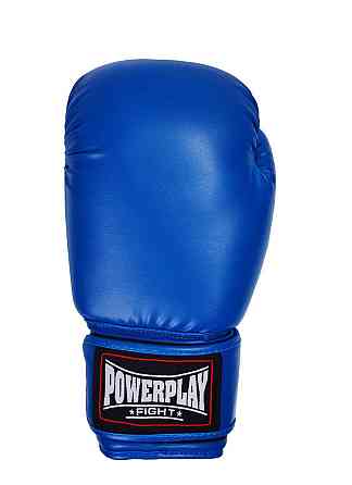 Боксерські рукавиці PowerPlay 3004 Classic Сині 18 унцій Кам'янське