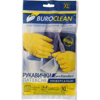 Перчатки хозяйственные Buroclean размер XL 1 пара (4823078930781) Винница