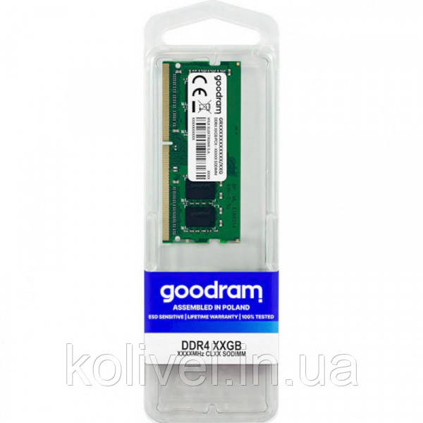 SoDIMM 32Gb DDR4 3200 MHz GoodRAM, Retail (GR3200S464L22/32G) Київ - фото 2