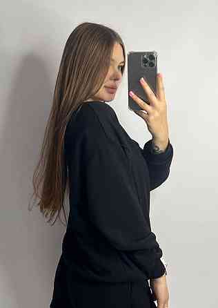 Світшот жіночий трикотажний Чорний M/L Харків