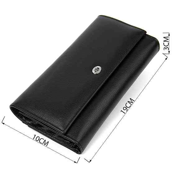 Універсальний жіночий гаманець ST Leather 19388 Чорний Київ