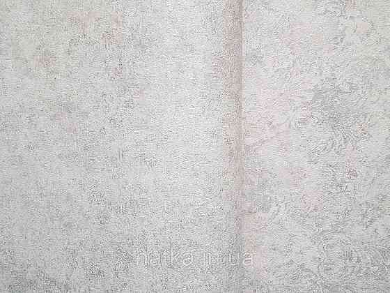 Шпалери вінілові на флізеліні гарячого тиснення DU&KA 1.06х10 вензель основа під штукатурку сірі коричневі Київ