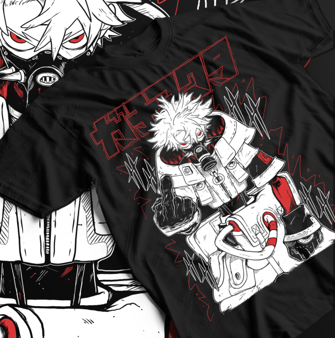 Футболка аниме Гакхиакута Томе Джапанесе Танкобон оверсайз (S/M/L) Черний AnimeJ0737 Днепр - изображение 1