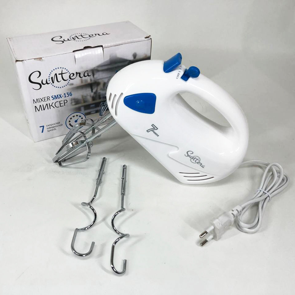 Міксер для крему меду Suntera, Міксер ручний 7 швидкостей, Ручні пристосування для приготування яєць CP-58 Івано-Франківськ - фото 3