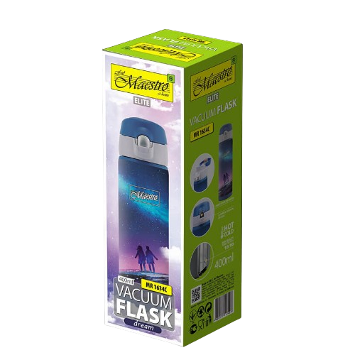 Термочашка 400мл нержавіюча сталь синій Maestro MR-1634-C Житомир - фото 1