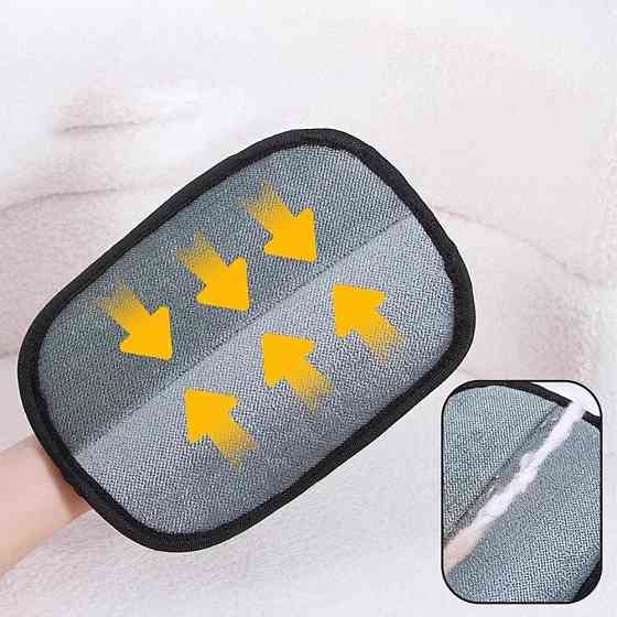 Двостороння рукавичка для вичісування вовни 24*16 см SBR Київ