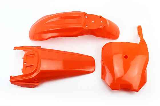 пластик - ВЕСЬ к-кт деталей - 7од. ПОМАРАНЧЕВИЙ, Honda CRF70/KAYO CRAZY CAT 140cc/GEON X-PIT Київ