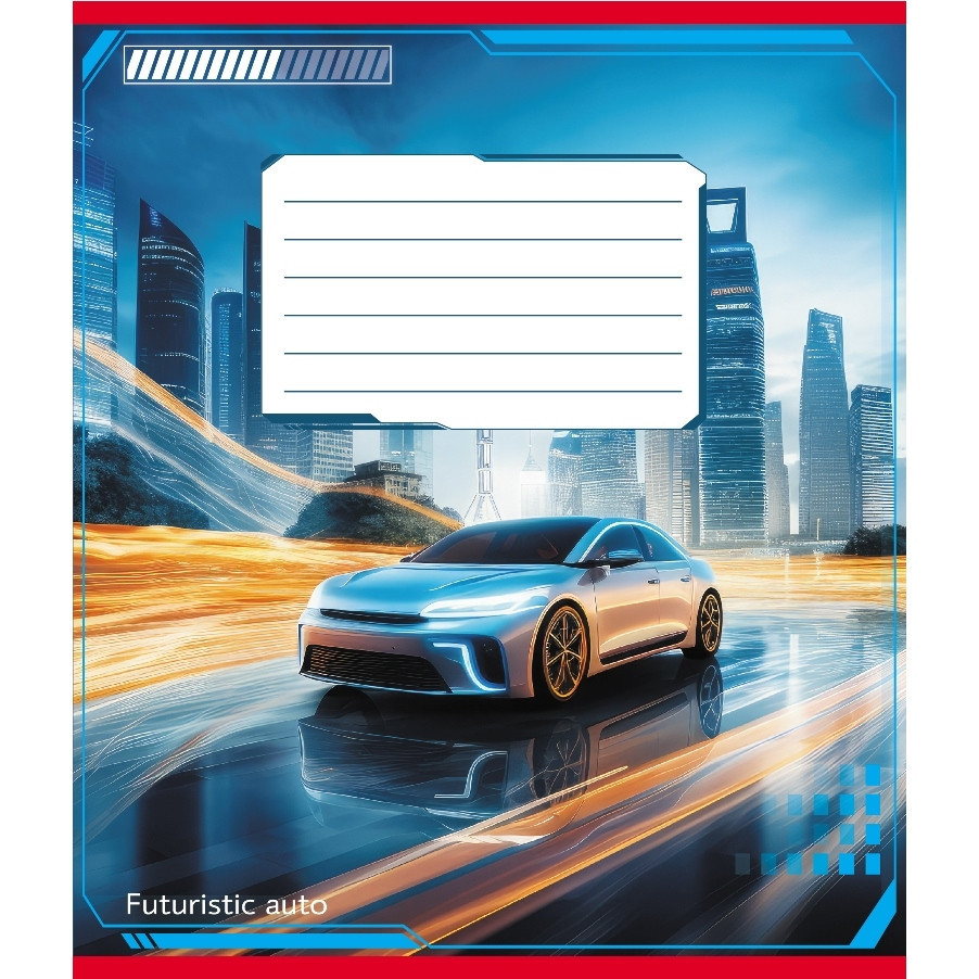 Зошит учнівський "Авто майбутнього" 018-530292K-2 в клітинку, 18 аркушів Вінниця - фото 1