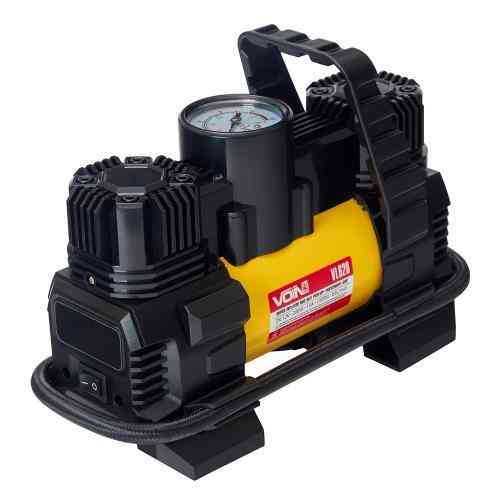 Компресор VOIN VL-620 150psi, 15А, 85л, з прикурювачем, ліхтарем, перехідником та 2 циліндрами Харків