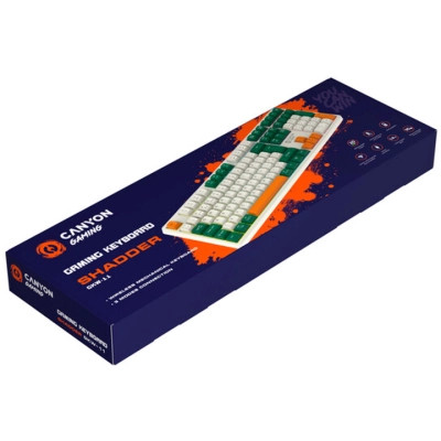 Клавіатура Canyon Shadder GKW-11 RGB Silent Wireless/Bluetooth/USB UA White (CND-SKBW11) Вінниця - фото 7