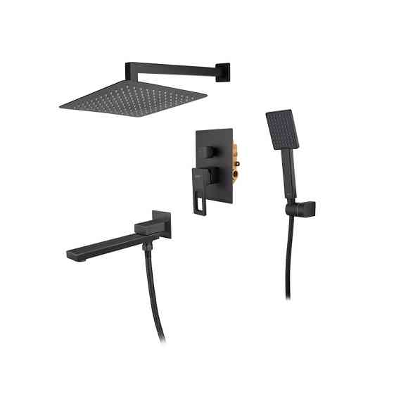 Встраиваемая душевая система со смесителем Koer KB-66009-05 (Цвет черный) (KR3509) Киев