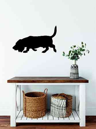 Декоративное настенное Панно «Бигль», Декор на стену 90*55 см , Черный Киев