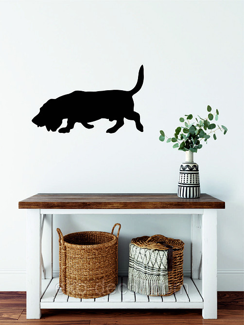 Декоративне настінне Панно «Бігль», Декор на стіну 90*55 см , Чорний Київ - фото 1