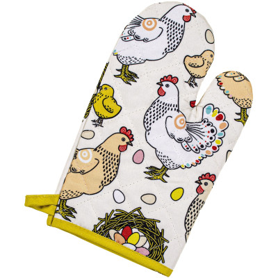 Кухонная прихватка Home Line Рукавица Курочки 17x28 см (182829) Винница - изображение 2