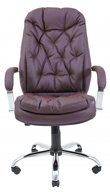 Офисное Кресло Руководителя Richman Venice Fly 2231 Хром М2 AnyFix Коричневый Днепр - изображение 2