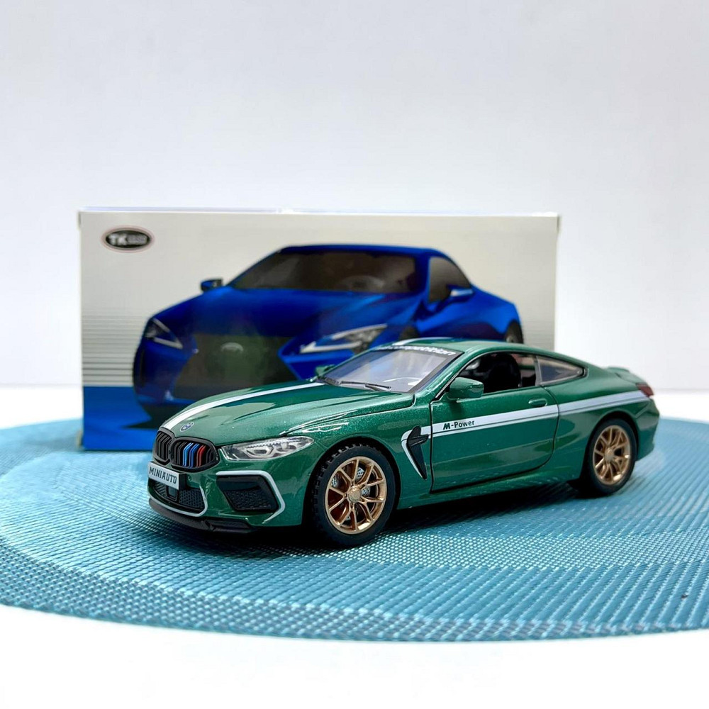 Машинка металева Авто Експерт BMW M8 1:32 відчиняються двері та багажник Зелена (LF-04412) Чернігів - фото 1