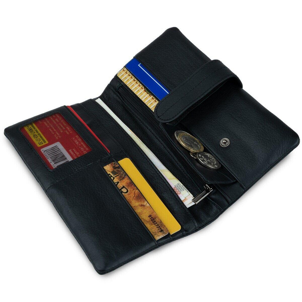 Кошелек универсальный Vintage 14913 Черный Киев - изображение 1