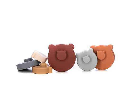 Силіконовий сортер FreeON Вежа ведмідь, brown Киев