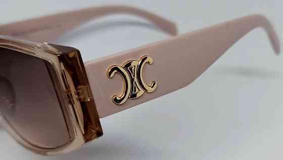 Брендові коричневі з рожевим жіночими трендовими окулярами від сонця градієнт. Київ