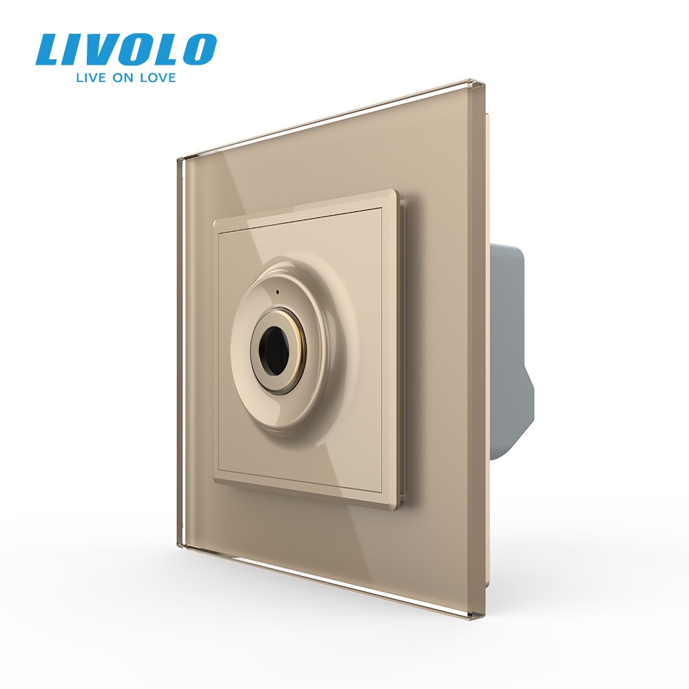 LIVOLO Бездотиковий вимикач 1 сенсор Livolo золотий Sense (VL-C7FCU1-2AP) Коломыя - изображение 1
