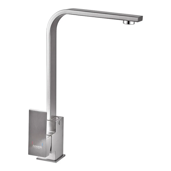 Кухонний змішувач Armata Kub-011 з нержавіючої сталі CH6494 Харків