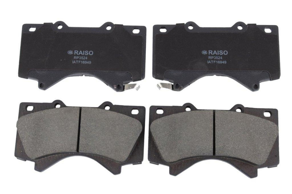 Колодки гальмівні передні Raiso (Швеція) Toyota Land Cruiser 200, Toyota Ленд Крузер 200 07- #RP3524 UAYXAGX22 Ковель - фото 1