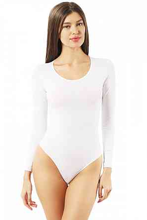 Жіночий боді з довгим рукавом білий Ozkan 0600 XL Київ