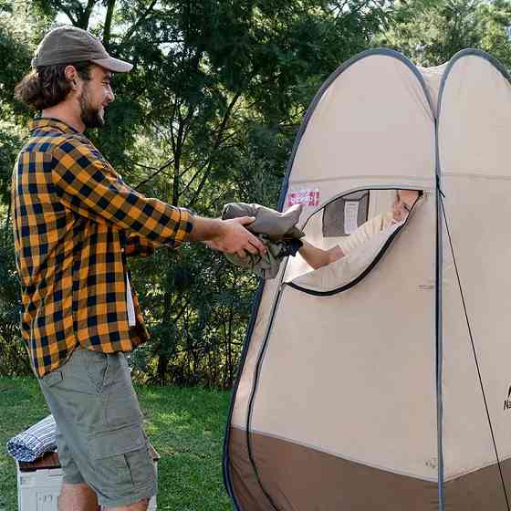 Душовий намет розкладний Naturehike NH17Z002-P, коричневий Київ