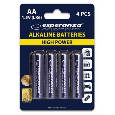 Батарейка Esperanza AA LR6 Alkaline * 4 (EZB101) Вінниця - фото 2