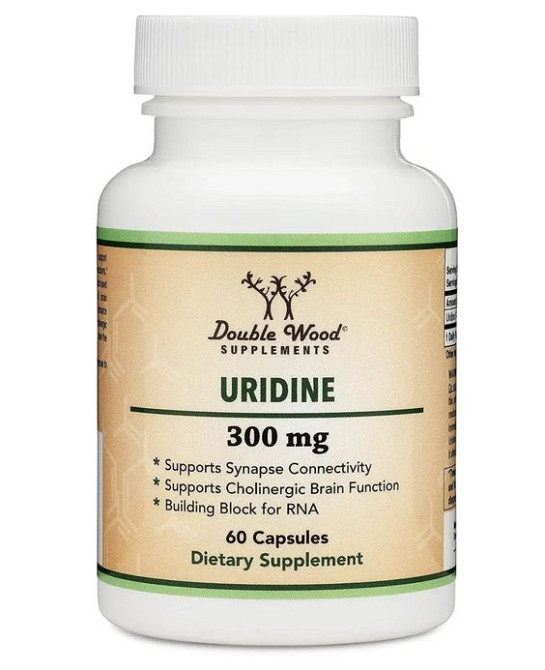 Уридин Double Wood Supplements Uridine 300 mg 60 capsules Луцк - изображение 1