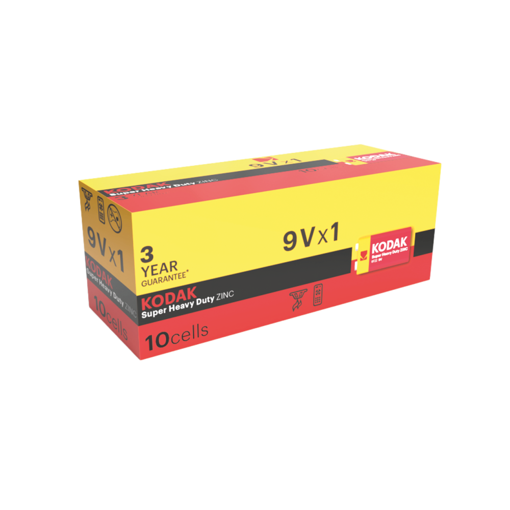 Батарейка KODAK EXTRA HEAVY DUTY 6F22 1 шт. коробка (6292039) Київ - фото 3