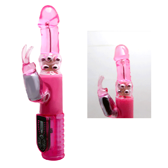 Вибратор с стимулятором клитора и функцией ротации BAILE - Pleasurizer Legend toyz, 8 vibration functions 8 Sex Aura Киев