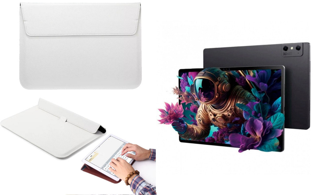 Чохол-конверт VitoCase для ZTE Nubia Pad 3D, з функцією підставки для планшета Білий Київ - фото 1