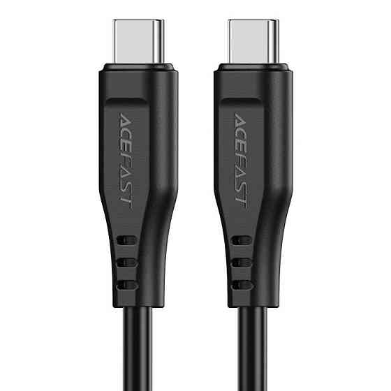 Кабель ACEFAST C3-03 Type-C to Type-C 3A, 60W, 1.2m, TPE, TPE connectors, Black Київ