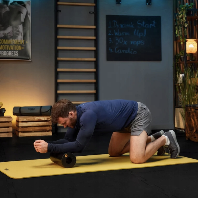 Роллер масажер гладкий Trex Sport TX-033EPR EPP 33см чорний Киев - изображение 10