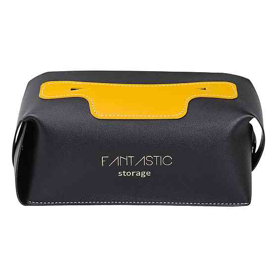 Салфетница из эко-кожи для авто, черная Киев